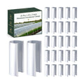 25 Pcs Aluminum Greenhouse Clamps, 1.25 x 3 Inch Heavy Duty Garden Clips for Row Cover and Netting, Rustproof Metal