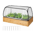 Pop Up Raised Garden Bed Cover -45''x22''x18'' Instant Plant Protection Against Bird, Pests & Squirrel，Plant Net Cover