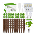 Ahopegarden 132pcs Hydroponic Pods Kit: Compatible with AeroGarden Herb Kits with 50 Grow Sponges, 50 Pods Lable, 12 Grow Baskets and Dome, 8 A&B Plant Food, Indoor Garden Kit Supplies for Most Brands