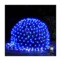 WBao Christmas Net Lights, 360LED 11.5ft x 6.9ft Christmas Lights with 8 Modes, Timer, End to End Connectable, Waterproof Design for Lawn, Bushes, Trees Outdoor Xmas Decorations, Blue