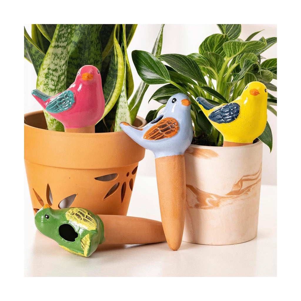 SURE YUESI 4PCS Self Watering Globes, Automatic Terracotta Watering Bulbs - Watering Spikes, Vacation Plant Watering