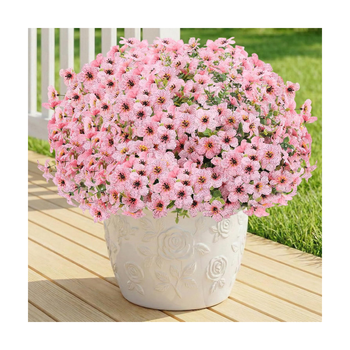 13 Bundles Artificial Flowers for Outdoors Summer Decoration