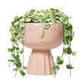 Face Flower Pots - 7 Inch Ceramic Pots for Plants Indoor Outdoor, Decorative Head Planter, Small Cute Succulent
