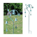 Dragonfly Metal Garden Art,Decorative Garden Stake with Bells for Outside | 46.8"H Dragonfly Garden Decor,Wind Chime