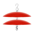 13" Hummingbird Feeder Dome Guard,Bird's Feeder Rain Cover,Squirrel Proof for Bird Feeders Pole, Smart Bird Feeders Umbrella(Bright Red), 2Pack