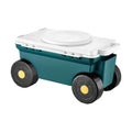 VEVOR Small Garden Seat, 2 in 1 Rolling Garden Cart with Storage Bin, Supports up to 227 lbs, Compact Outdoor Garden