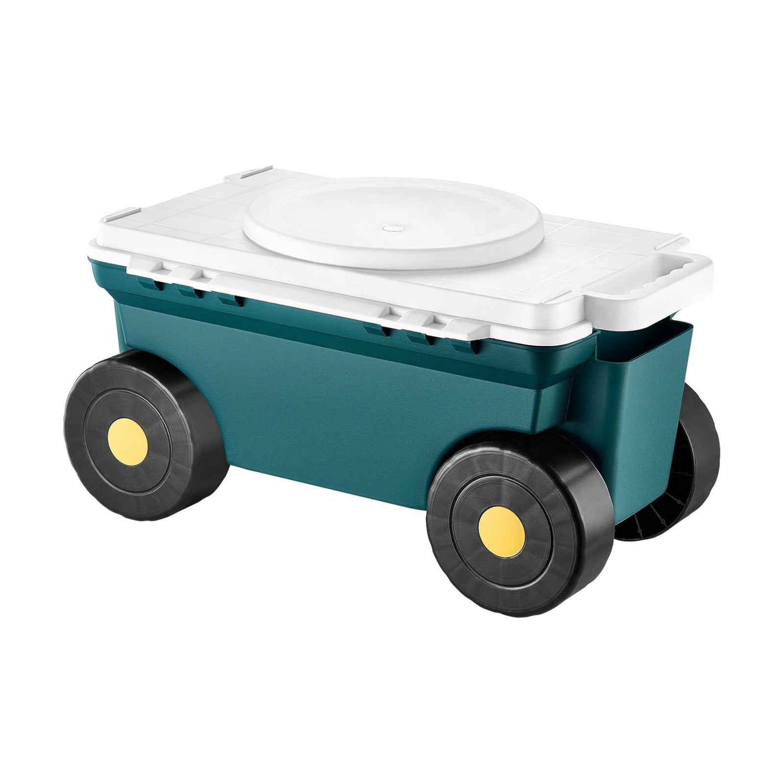 VEVOR Small Garden Seat, 2 in 1 Rolling Garden Cart with Storage Bin, Supports up to 227 lbs, Compact Outdoor Garden