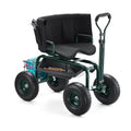VEVOR Garden Seat with Wheels, Rolling Garden Stool with Height Adjustable & 360° Swivel Seat, 400lbs Weight Capacity