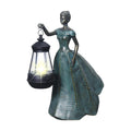 Sheaifun Fairy Garden Statue Solar Garden Decor Resin Fairy Statue with Lights Angel Fairy Decor Outdoor Yard Statues