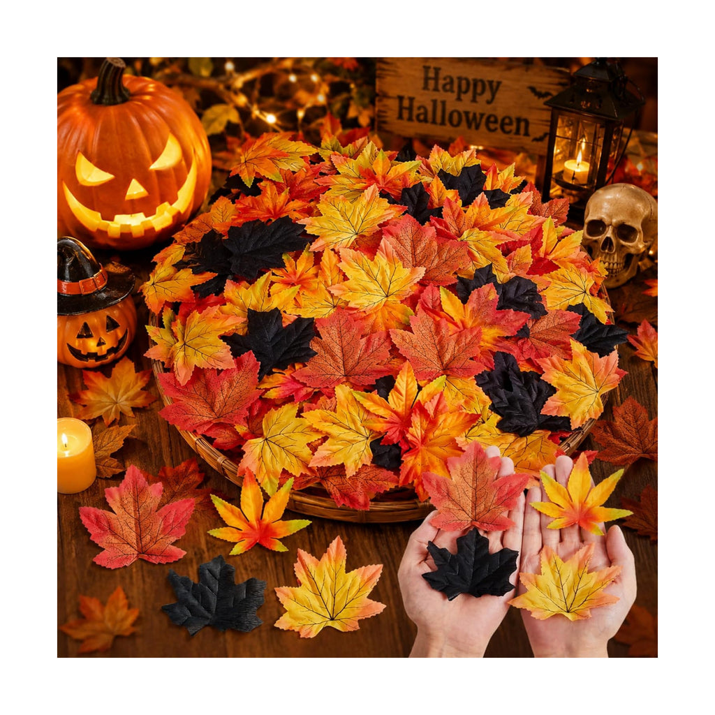 Fall Fake Leaves Leaf Spooky Party Halloween Table Decor 200Pcs