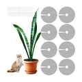 8Pcs Plant Pot Grids,15.8Inch Plant Pot Cover with 30 U-Shaped Nails, Cat Proof Protector for Potted Plants,Dig-Free