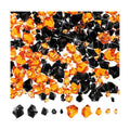 Syhood 570 Pcs Orange and Black Acrylic Gems Halloween Plastic Crystals