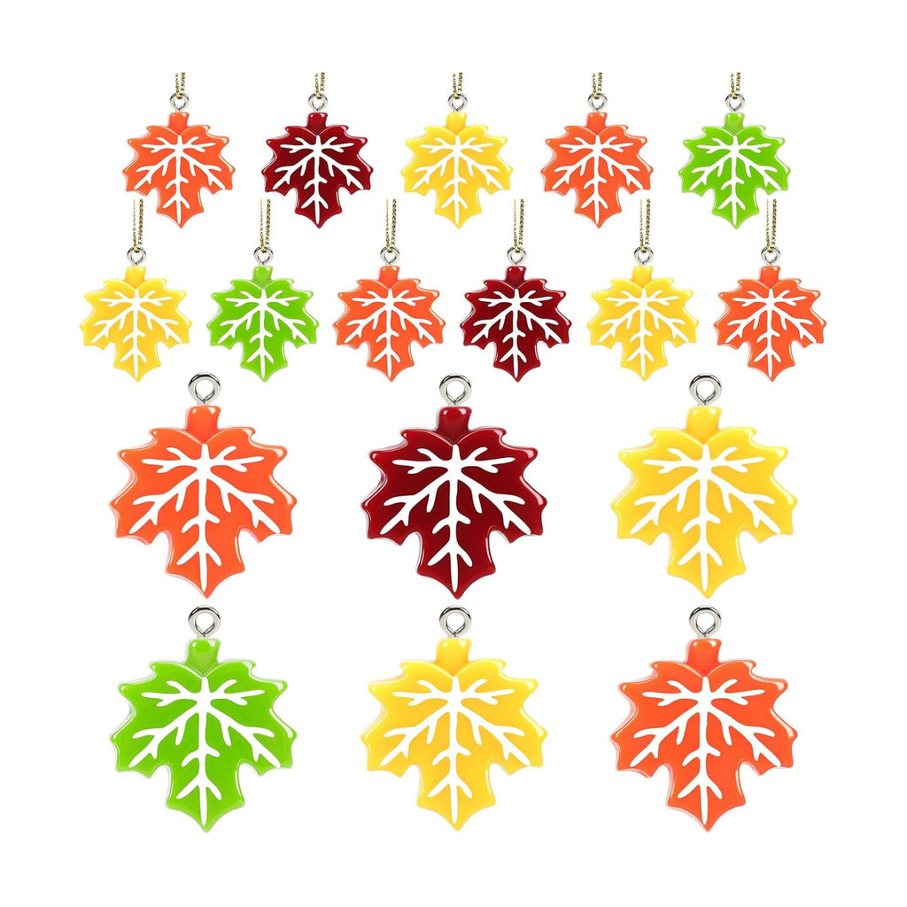 48Pcs Fall Ornaments, Maple Leaf Ornaments for Small Tree