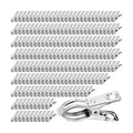 Upgraded 200 PCS Garden Clips, Greenhouse Clamps 100% Stainless Steel Heavy Duty Greenhuose Clips for Netting - Strong