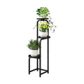 INGIORDAR Plant Stand Indoor Outdoor Corner Tiered Plant Shelf 3 Tier Metal | Space-saving Tiered Design Displays
