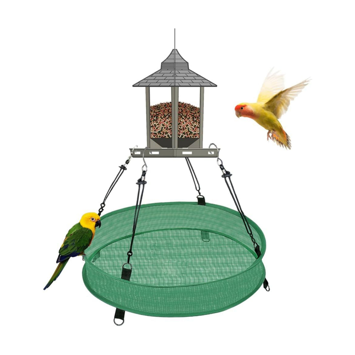 20 Inch Large Bird Seed Catcher Tray for Hanging Bird Feeder Platform