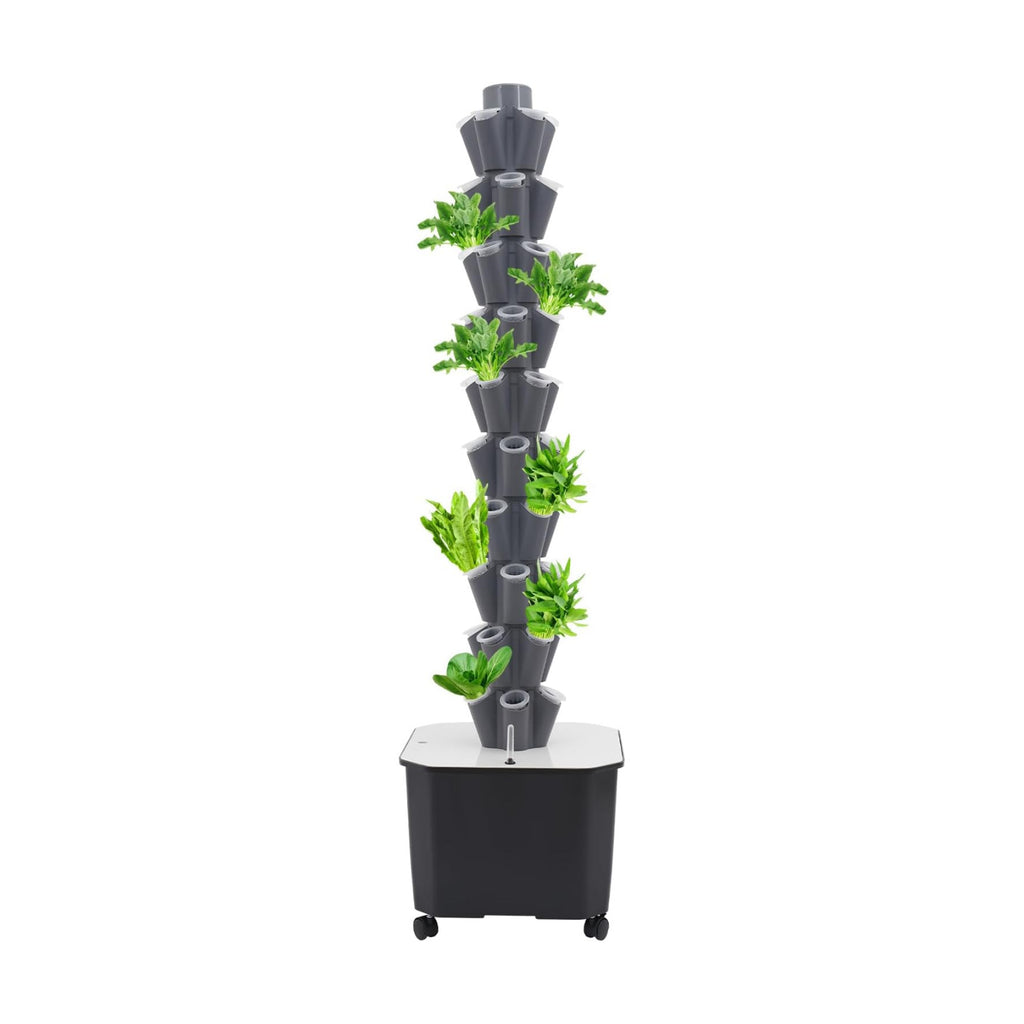 Hydroponics Growing System, 50-Plants Indoor Hydroponic Tower with Pump System, Vertical Garden Planter with Wheels