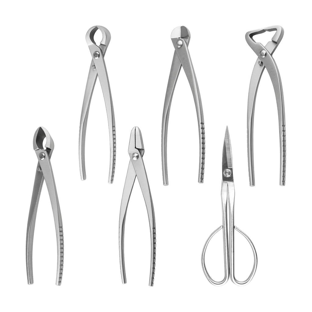 6 PCS Bonsai Pruning Tool Set, 6 Different Roles of Scissors to Meet All the Needs of the Usage Process, for Plant