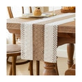 FEXIA Boho Table Runner for Fall Home Decor 12x72 Farmhouse Woven Runner