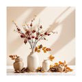4pcs Red Berry Stems Pomegranate Faux Flowers with Fake Fall Leaves Artificial Fruits Decor Tall Branches for Vase Room Christmas Home Wedding Thanksgiving Centerpieces Arrangements Party Decoration