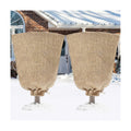 Riare 2 Packs 40 × 47 Inch Large Winter Plant Cover Bags with Drawstring