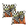 AVOIN colorlife Fall Polka Dot Pumpkin Pillow Covers 18x18 Inch Set of 2