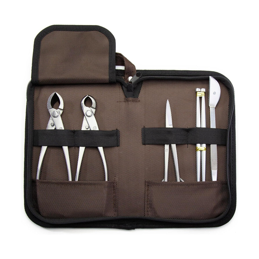 Small Size TianBonsai Bonsai Tools 5-Piece Alloy Steel Bonsai tool Kit In Cluding 180mm Long Handle Scissors / 180mm