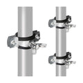 Metal Squirrel Baffle Bracket for Bird Feeder Pole, Heavy Duty Squirrel Baffle Buckle Stopper Support Holder for Bird Feeder Poles and Shepherds Hooks, 3 Pack