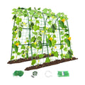 Cucumber Trellis for Raised Bed, U-Shape Garden Trellis for Climbing Plants Outdoor, Metal Arch Trellis for Vegetables