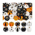 Rileryan 20 PCS Mini Pumpkin Figurines Halloween Miniatures Resin Figurines