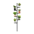 Tension Rod Plant Stand, Plant Poles for Hanging Plants Indoor, 6 Tier Tension Pole Plant Hanger, Floor to Ceiling
