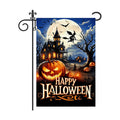 BlissYard Happy Halloween Haunted House Garden Flag 12 x 18 Inch