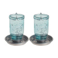 Perky-Pet 1 Mason Jar Wild Bird Waterer 783, Blue (Pack of 2)