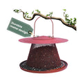 Perky-Pet Red Cardinal Wild Bird Feeder-2.5 lb Seed Capacity,Holds Up to 15 Birds Simultaneously,Metal Hanging Feeder for Outdoors,Collapsible Mesh Design,Built-In Hook&Circular Tray,C00322(Pack of 6)