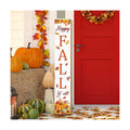 47" Fall Wooden Porch Sign Happy Fall Y' All Front Door Welcome Sign Pumpkin Maple Leaf Standing Sign Vertical Wooden Hanging Decor for Thanksgiving Garden Home Yard Farmhouse Autumn Decorations
