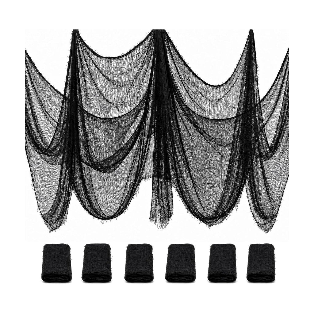 Riare 6pcs Halloween Creepy Cloths, Halloween Fabric Yard Outdoor Decor