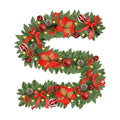 Christmas Garland with Lights 9FT Timer Prelit Garland Battery Operated Outdoor Indoor Christmas Decorations 30 LEDs Lighted Garland for Stairs Railing Fireplace Mantle Front Door Home Holiday Decor