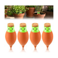 LemonRoad 4 Pcs Self Watering Terracotta Globes 11.5oz Large Ollas Plant Watering Globes Planter Insert Spike Pot Clay