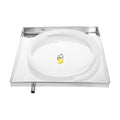 SEWACC Air Conditioner Drip Pan with Water Hose, Unit Drip Tray, Stainless Steel Water Catcher Drain Tray, 15.74 x