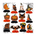 AmazingSpark 12 Pcs Halloween Honeycomb Centerpieces Vintage Party