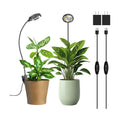 Small Plant Lights for Indoor Growing, Clip On Full Spectrum LED, 2 Pack | 7W Full Spectrum 4000K,25W