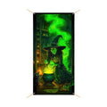 BlissYard Halloween Door Cover Witch Potion Room 71 x 35 Inch