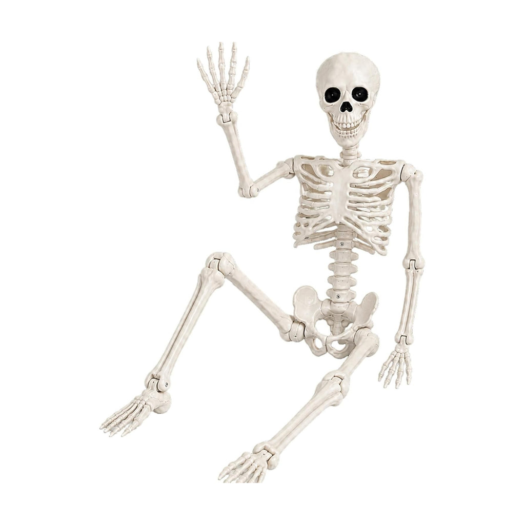 Abakuku 36" Halloween Skeleton Decorations,Human Bones for Halloween Party with Movable Joints,for Haunted Houses, Front Lawn, Graveyard Props