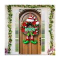 BlissYard Christmas Door Cover Believe Elf 35x71 Inch Polyester