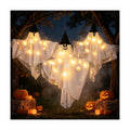 Hanging Ghosts Halloween Decor, White Ghosts, Halloween Indoor Outdoor