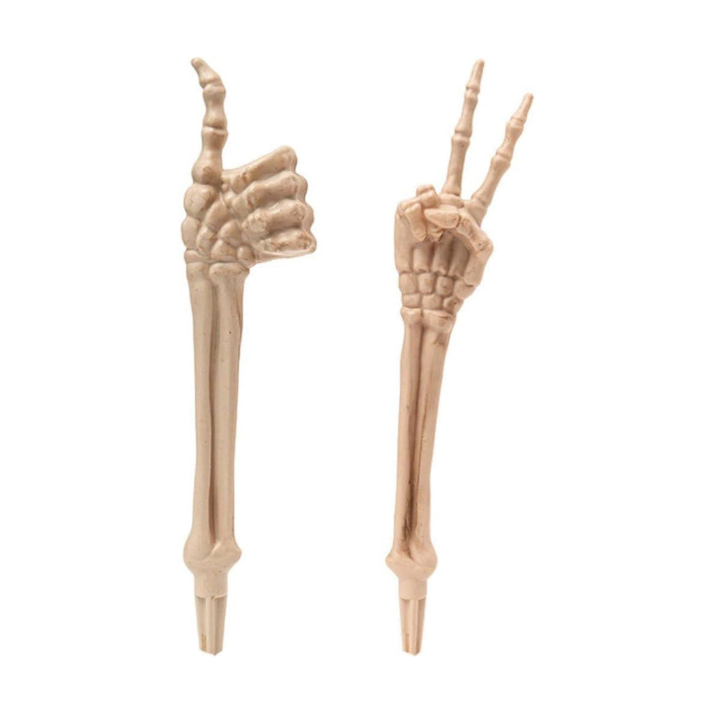 Halloween Skeleton Stakes Decorations, Creepy Hands Arms with Lawn Stakes, Realistic Skeleton Bones for Outdoor Party Yard Lawn Garden Graveyard Haunted House Decor