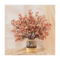 15Pcs Fall Flowers, Real Touch Babys Breath Artificial Flowers, Beige Brown