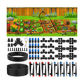 200FT Quick-Connect Drip Irrigation System, Automatic Irrigation Kit with 40FT 2/5" & 160FT 1/4" Tubing and Adjustable