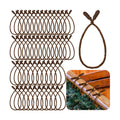Zhengmy 50 Pcs 20 Inches Christmas Garland Ties Christmas Decorative Twist Ties for Banister Reusable and Flexible Twist for Xmas Home Decorations Holiday Craft Wrapping (Brown)
