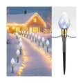 2 Pack Strawberry C9 Christmas Pathway Lights Outdoor, Total 34.8FT 20 LED
